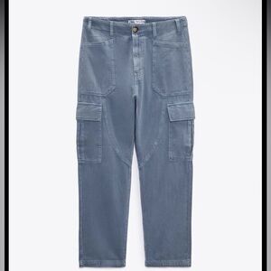 Zara Women’s Blue Cargo Pants